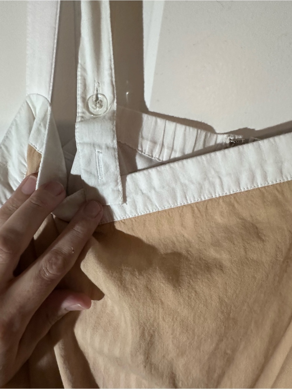 Lane Bryant Beige and Navy Colorblock Maxi Dress - Picture 9 of 9
